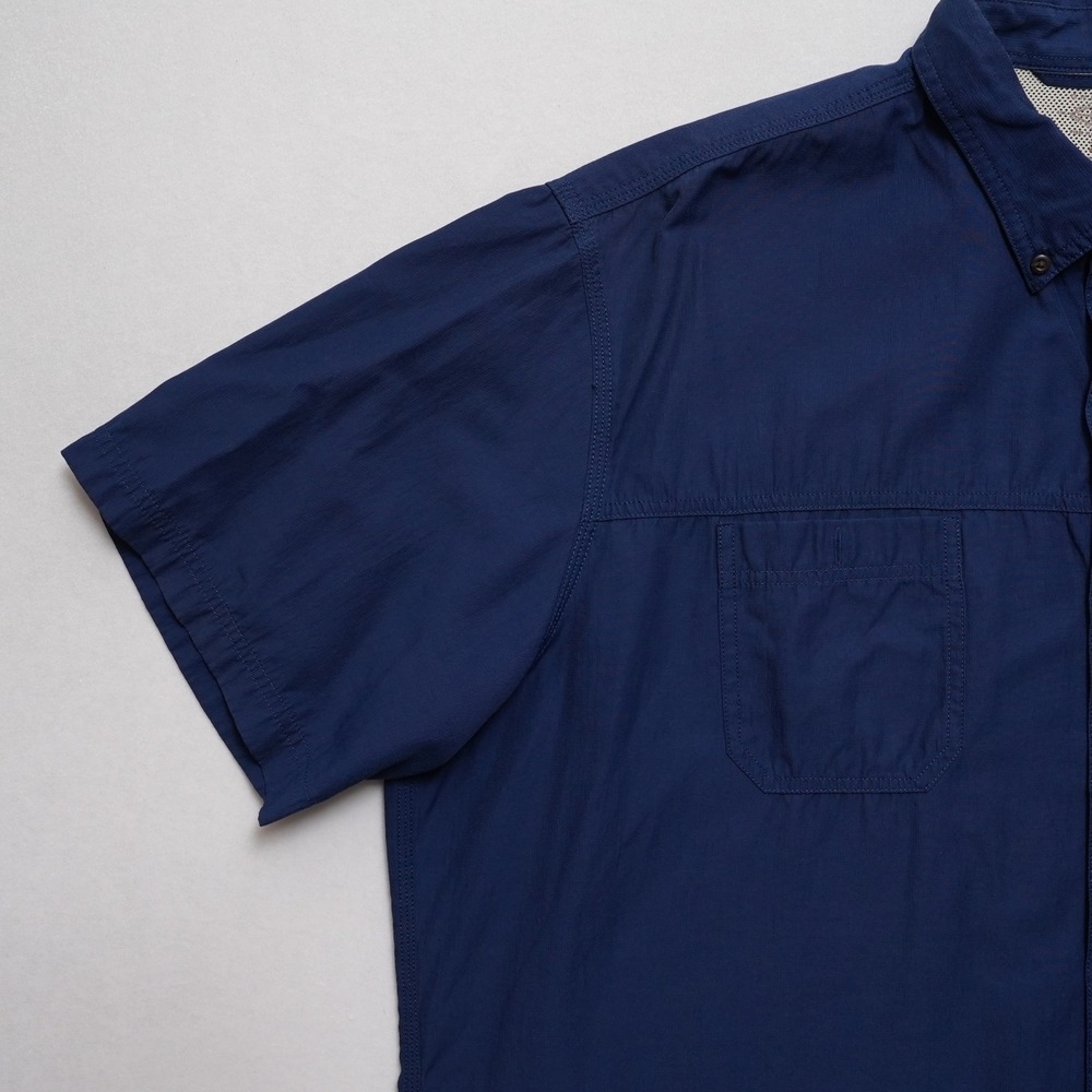 G.H. Bass Mens 2XL Navy Utility Shirt Button Down Outdoor Workwear - Picture 3 of 14